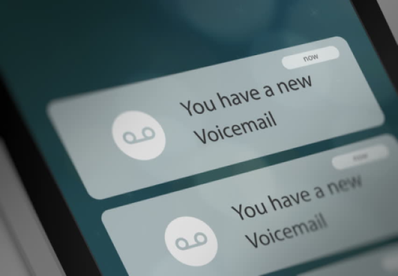 cell phone voicemail message